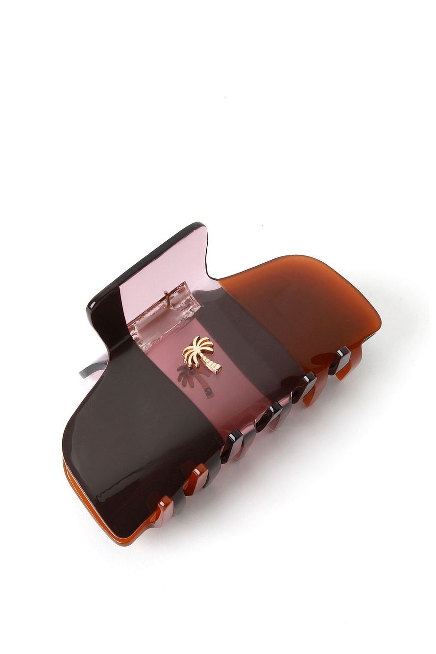 Hair clips Fan Palm Hair Clips Dark brown /Rose/Brown