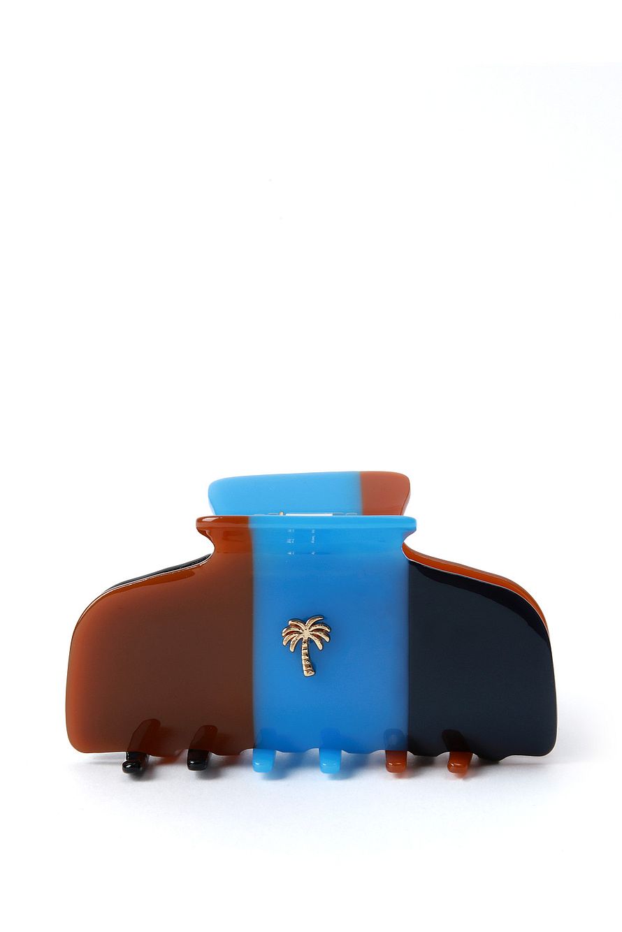 Hair clips Fan Palm Hair Clips Brown/Blue/Dark Blue