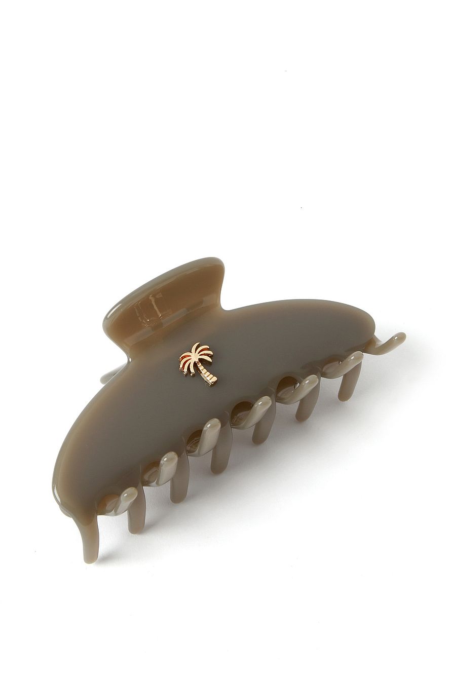 Hair clips Fan Palm Hair Clips Grey