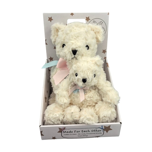 Carlo Baby Syskonnalle Stor & Liten Benvit