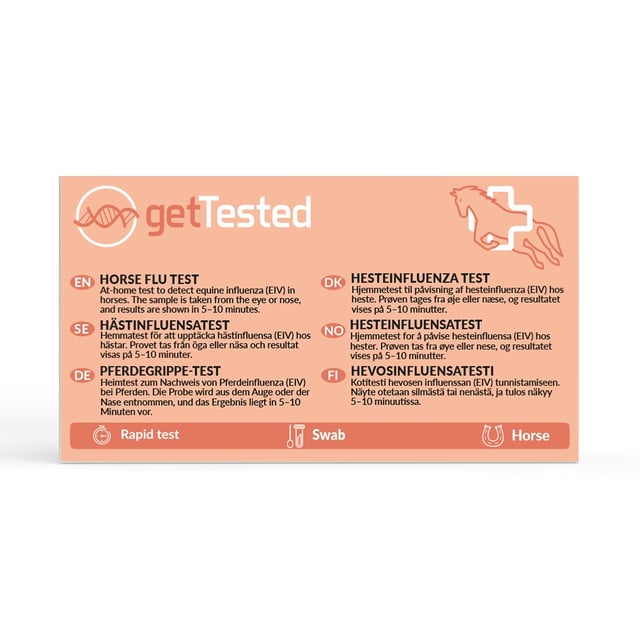 Get Tested Hästinfluensatest 1 st