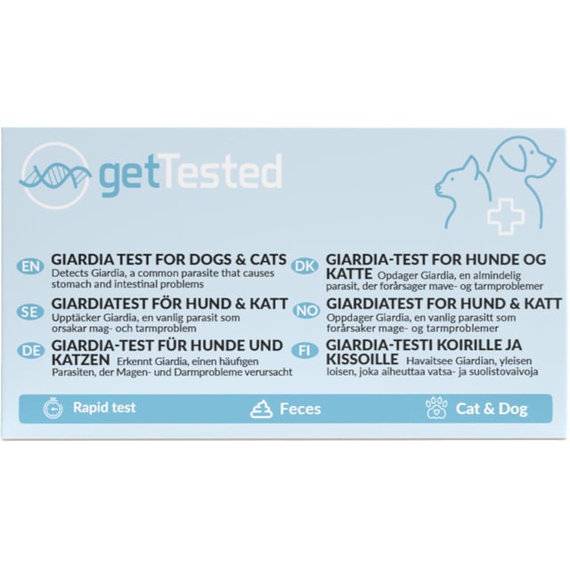 Get Tested Giardia-test för hundar och katter 1 st