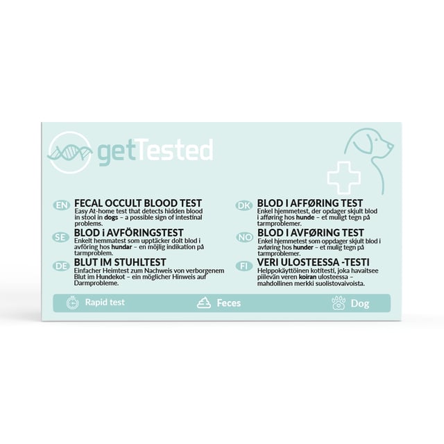 Get Tested Blod i avföringstest för hundar 1 st
