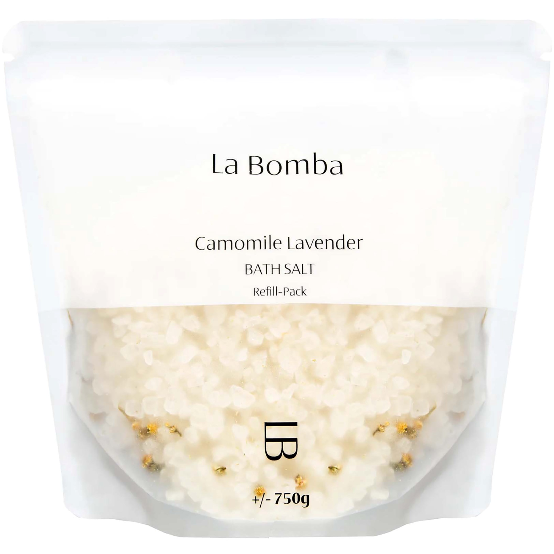 La Bomba Camomile Lavender Bath Salt Refill Pack 750 g