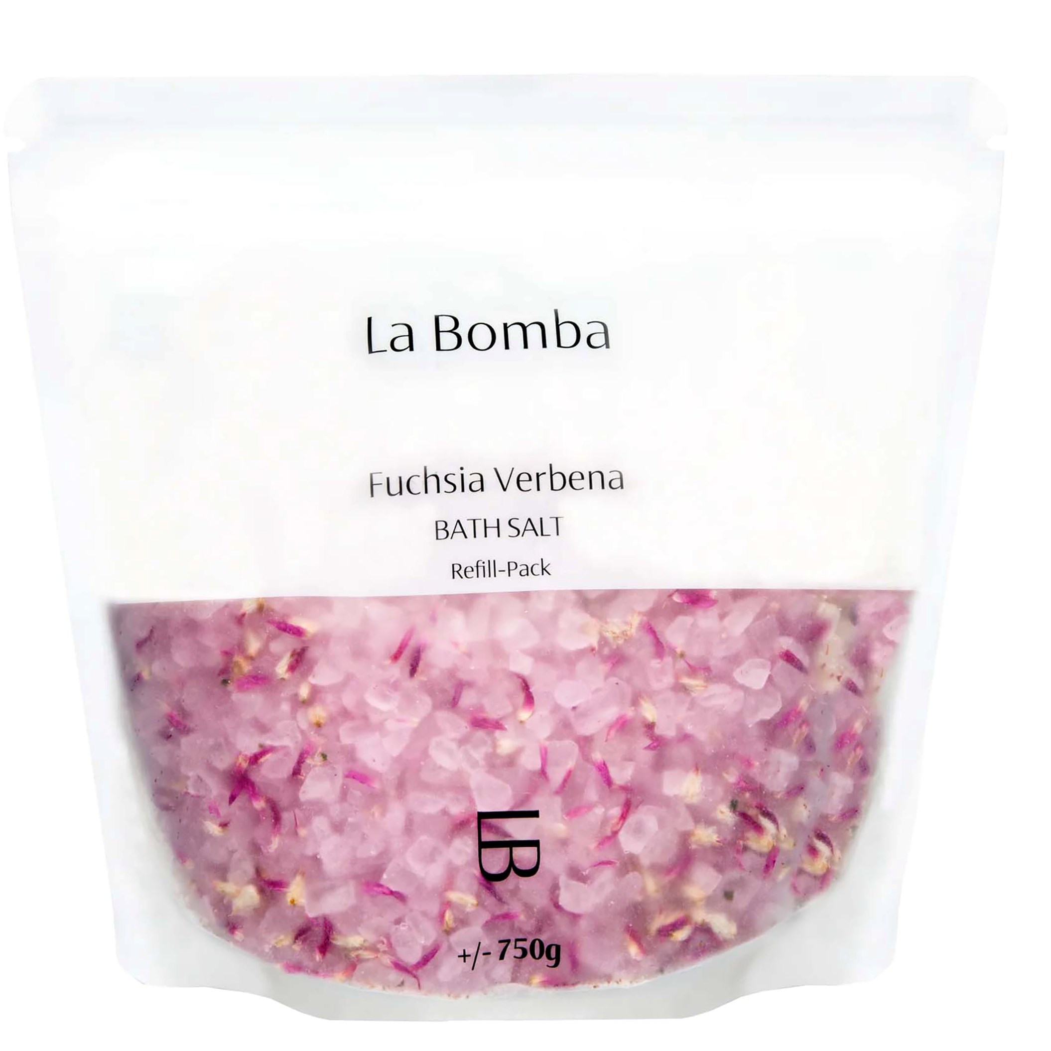 La Bomba Fuchsia Verbena Bath Salt Refill Pack 750 g