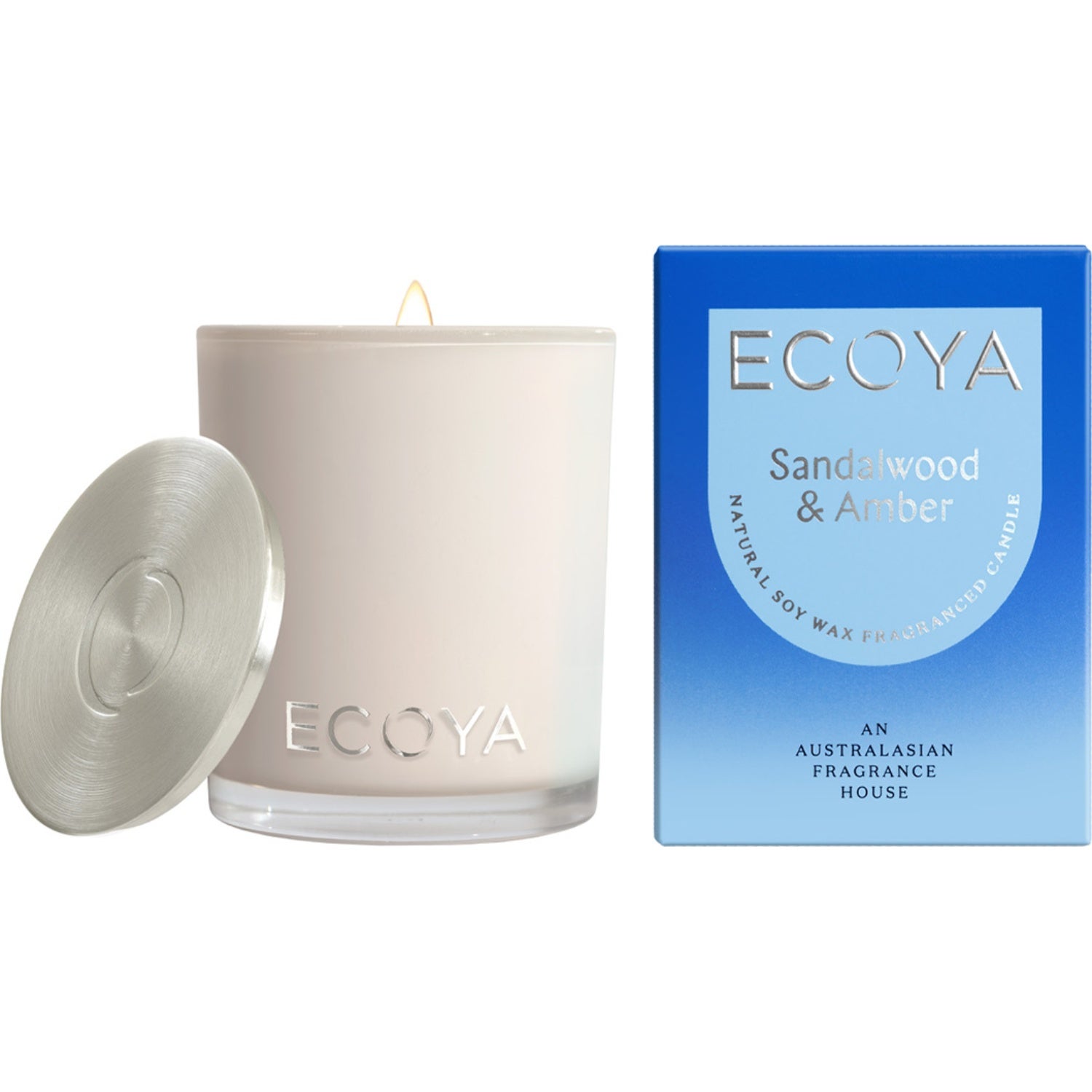 Ecoya Mini Reed Diffuser Sandalwood & Amber - 50 ml