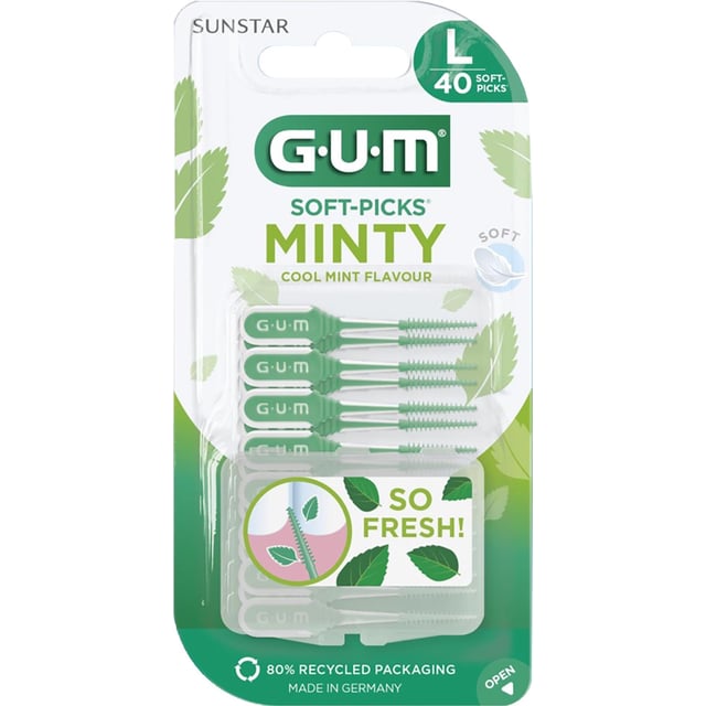 GUM Soft-Picks Comfort Flex L Mint 40 st
