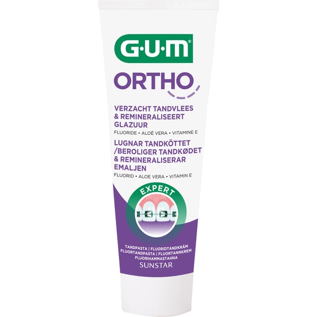 GUM Ortho Fluorid Tandkräm 75 ml