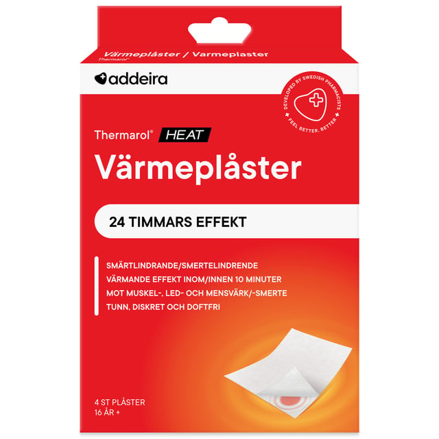 addeira Thermarol Smärtlindrande Värmeplåster 4 st