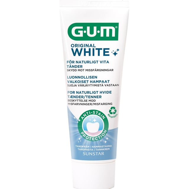 GUM Original White Tandkräm 75 ml