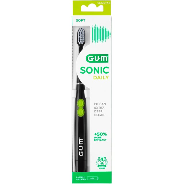 GUM Sonic Daily Toothbrush Svart 1 st