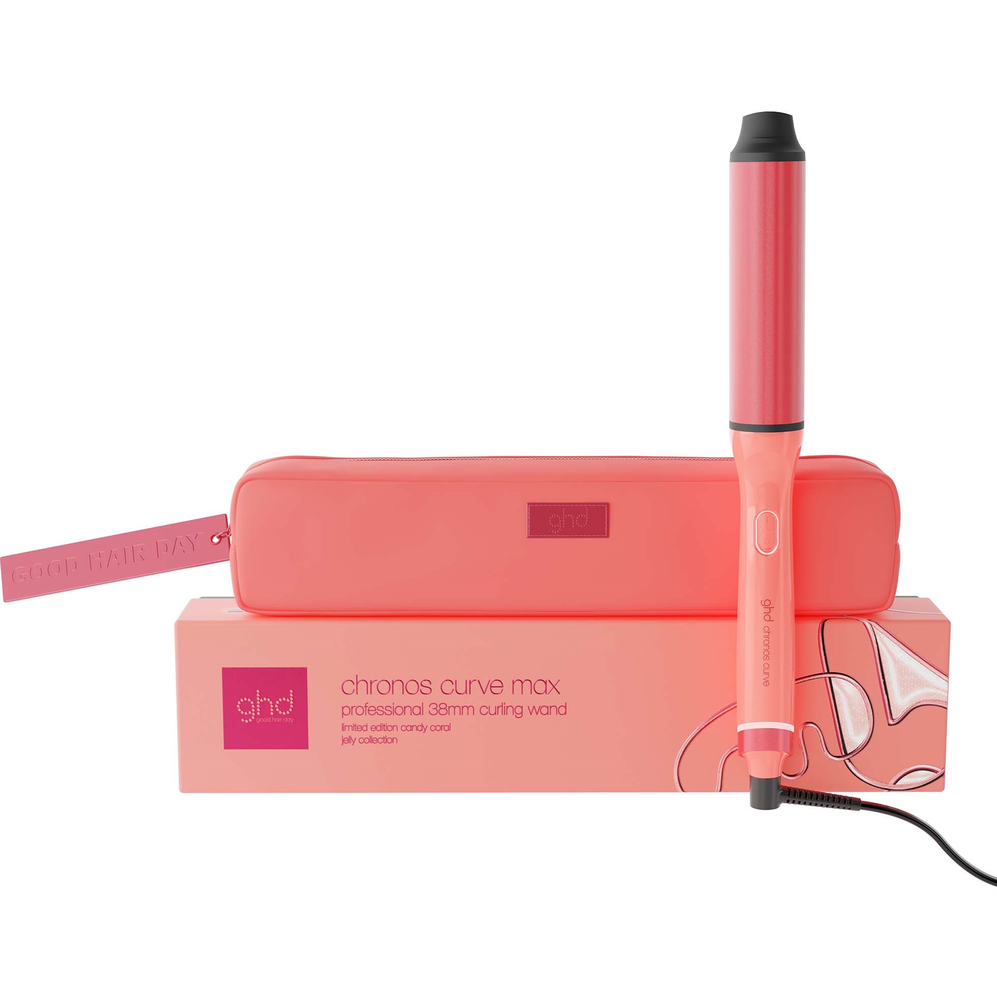 ghd Chronos Curve Limited Edition Max Wand (38mm Barrel) in Candy
