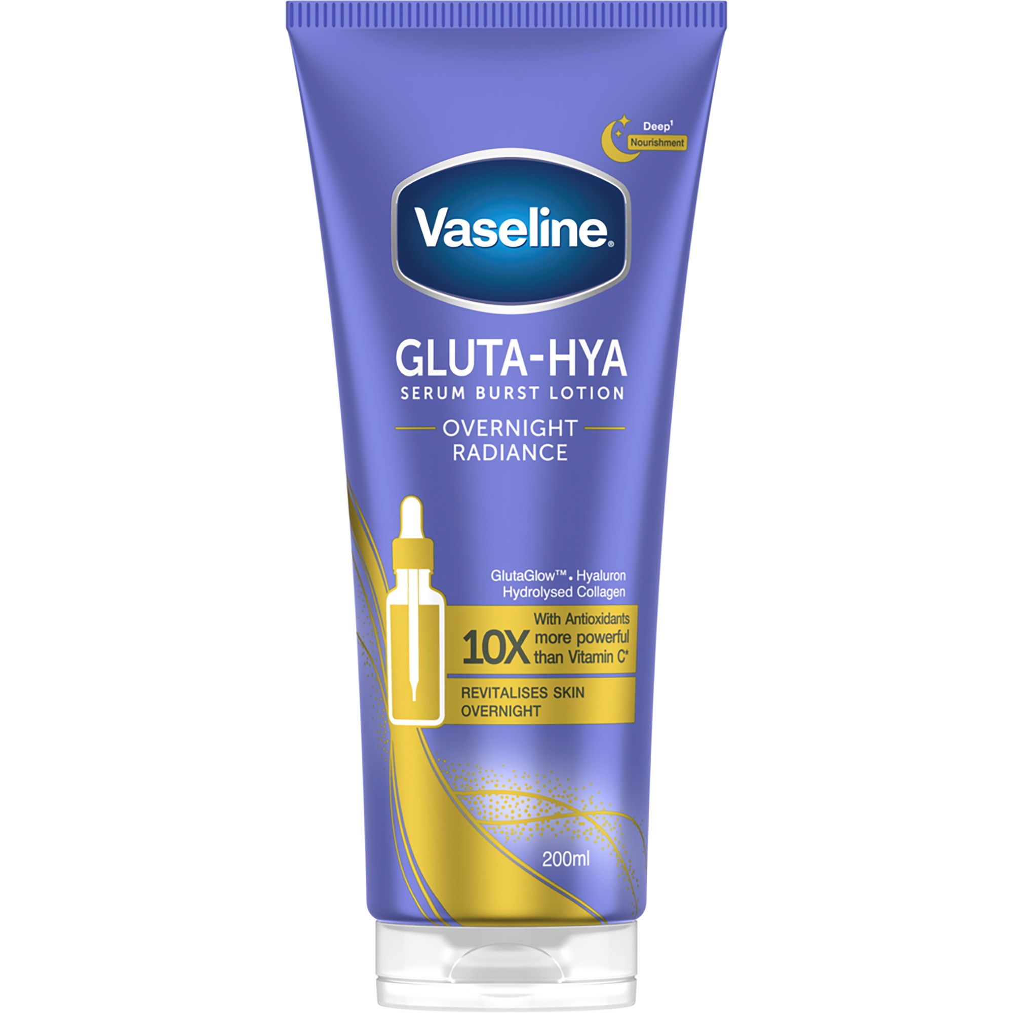 Vaseline Gluta Hya Overnight Radiance Body Serum 200 ml
