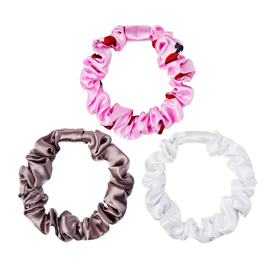 KICKS Beauty Slim Scrunchie 3-P Cherry 3 pack