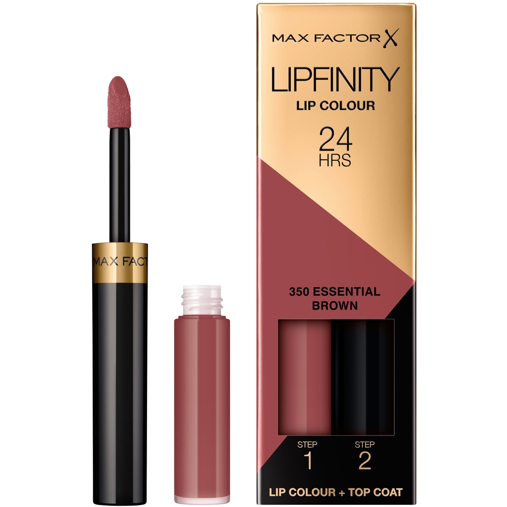 Lipfinity 2-step Long Lasting Lipstick, 350 Essential Brown