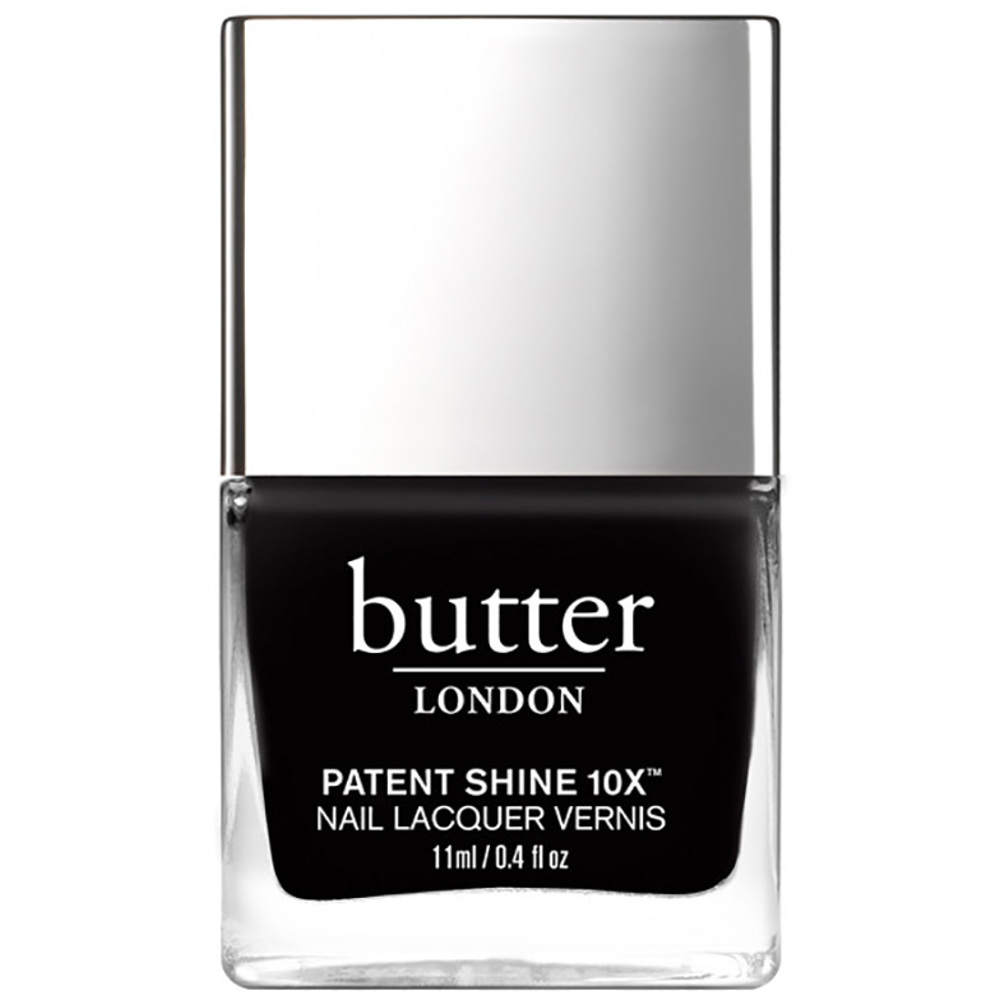 Patent Shine 10X Nail Lacquer, 11ml, Union Jack Black