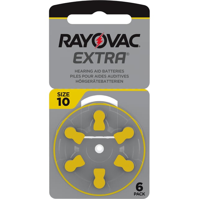 Rayovac Extra Advanced 10 Gul 6 st