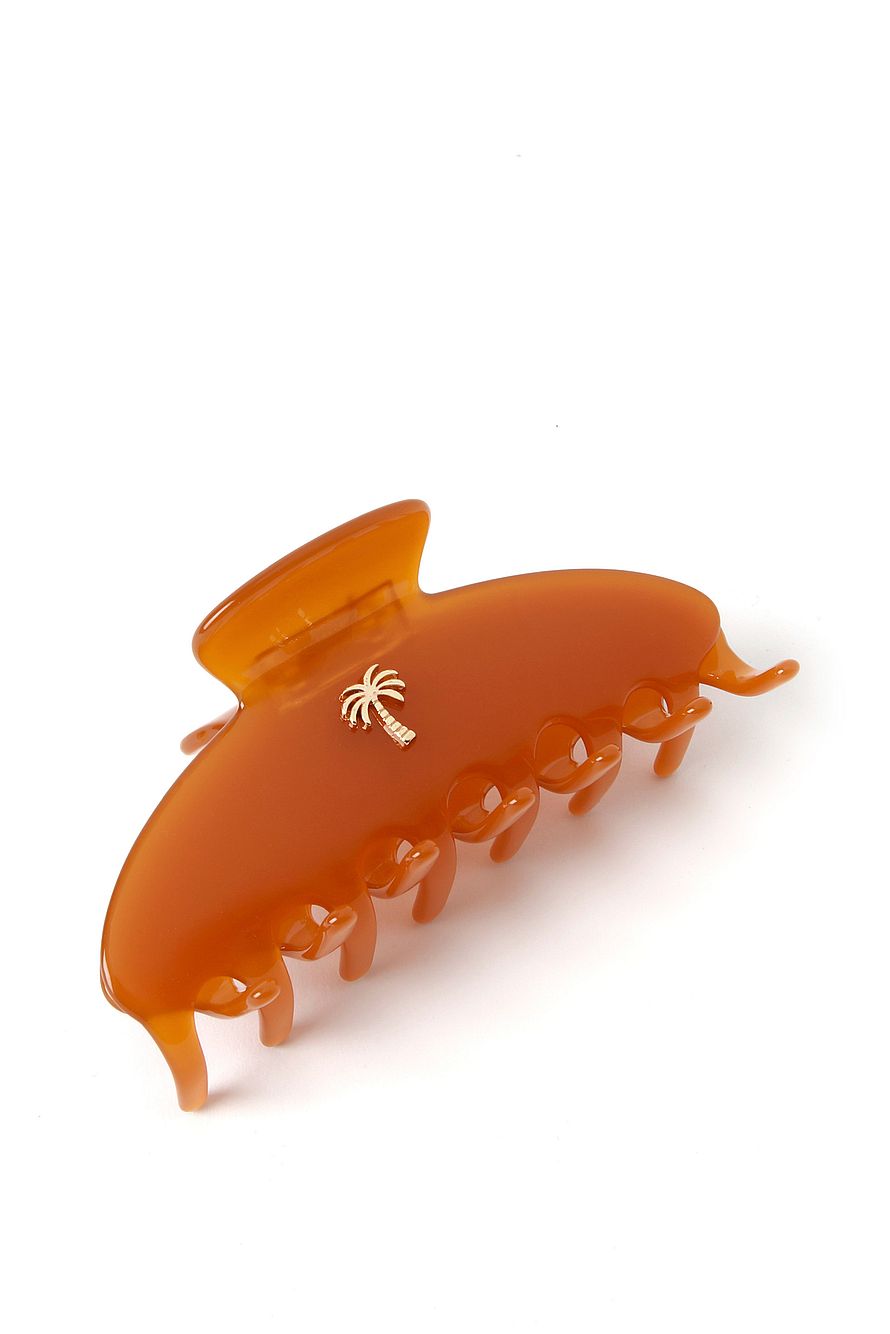 Hair clips Fan Palm Hair Clips Amber