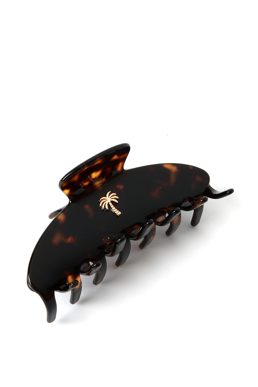 Hair clips Fan Palm Hair Clips Tortoise Pattern