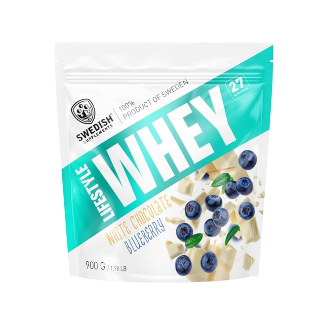Swedish Supplements Lifestyle Whey White Chocolate Blueberry 900 g