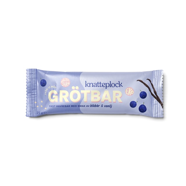 Knatteplock Grötbar Blåbär & Vanilj  25 g