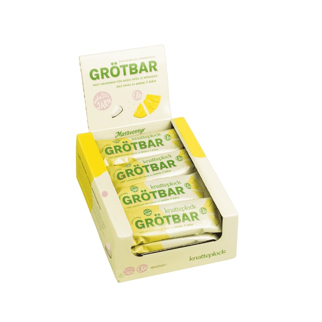 Knatteplock Grötbar Ananas & Kokos 16 st