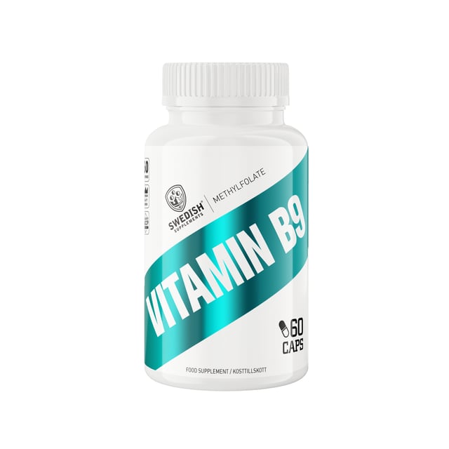 Swedish Supplements Vitamin B9 Metylfolat 60 st
