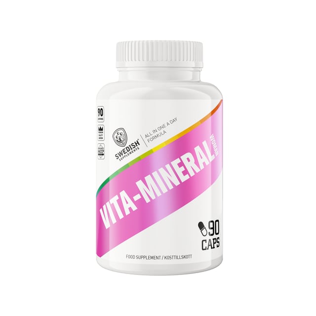 Swedish Supplements Vita-Mineral Kvinna 90 kapslar