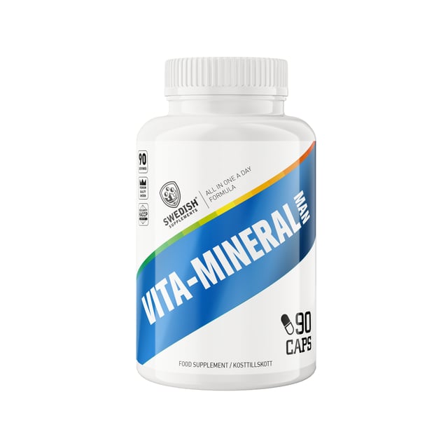 Swedish Supplements Vita-Mineral Man 90 kapslar