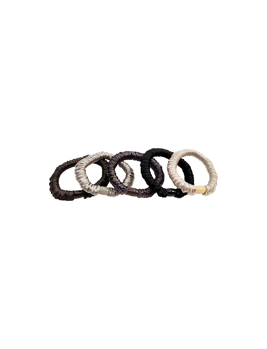 Ruffle Satin Elastic Dark Mix 5 pcs