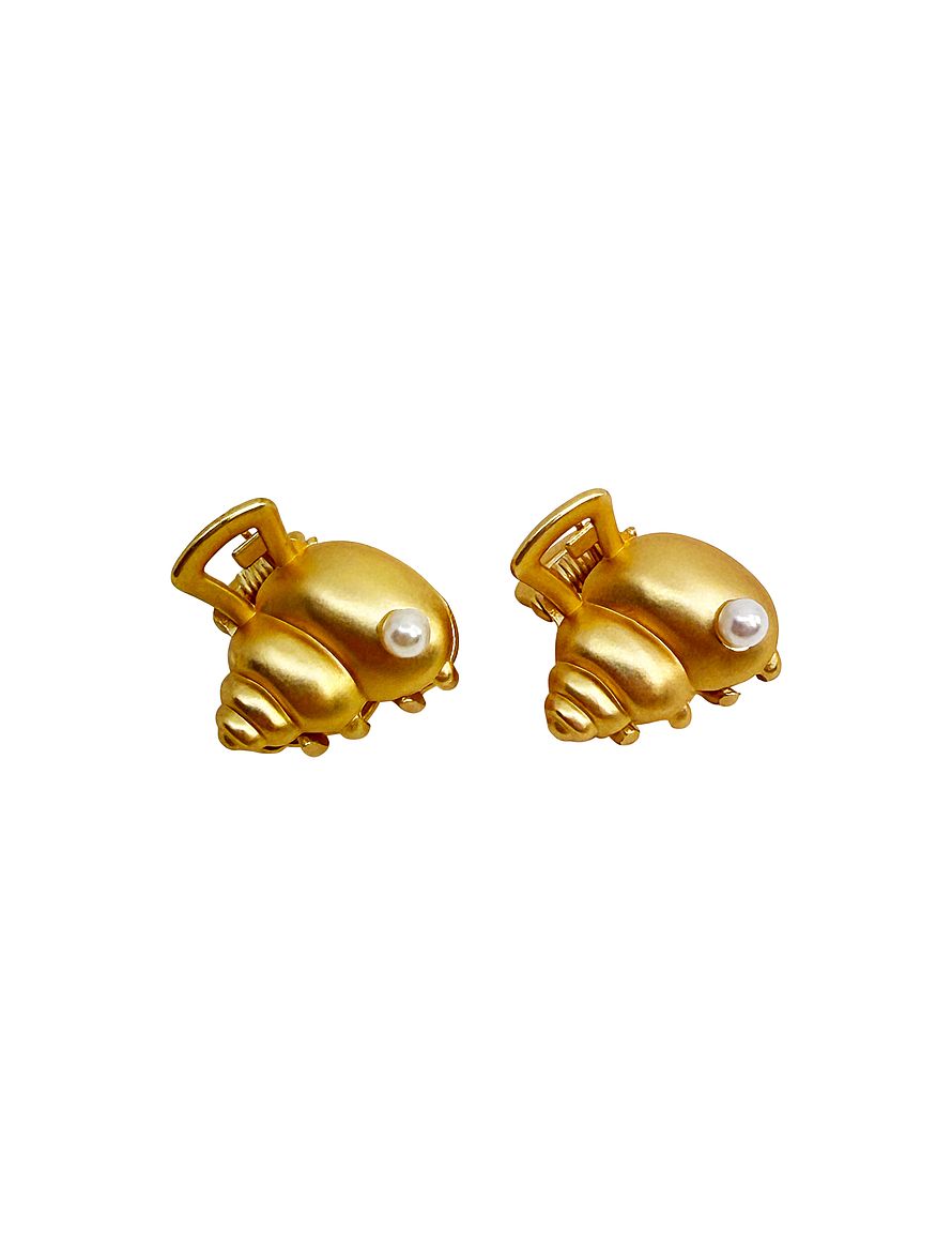 Circle Shell Gold 2 pcs