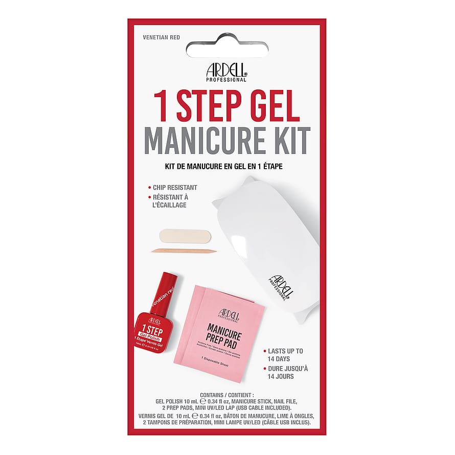 1 Step Gel Polish Manicure Kit Venetian Red