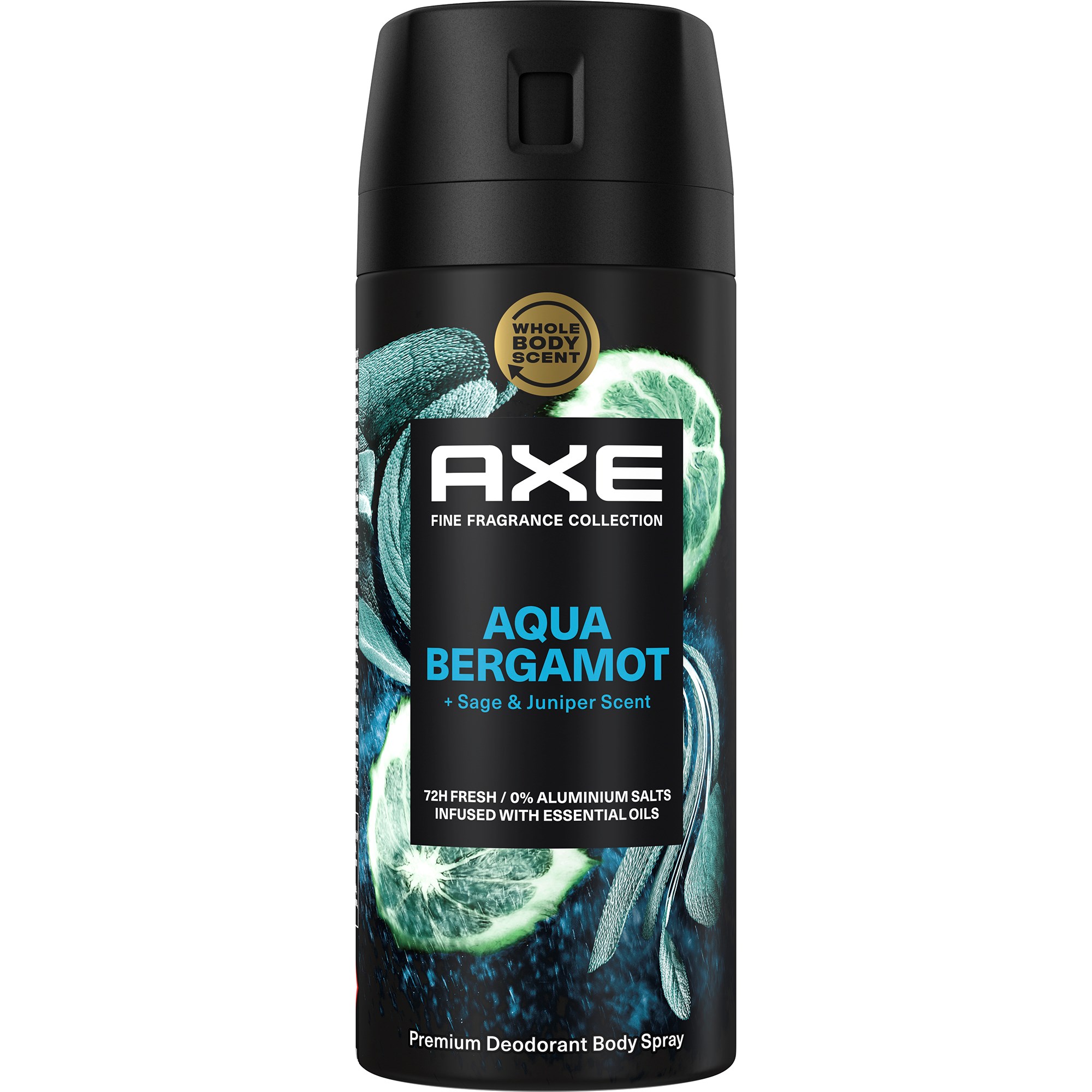 Axe 72h Fine Fragrance Aqua Bergamot Deodorant Bodyspray 150 ml
