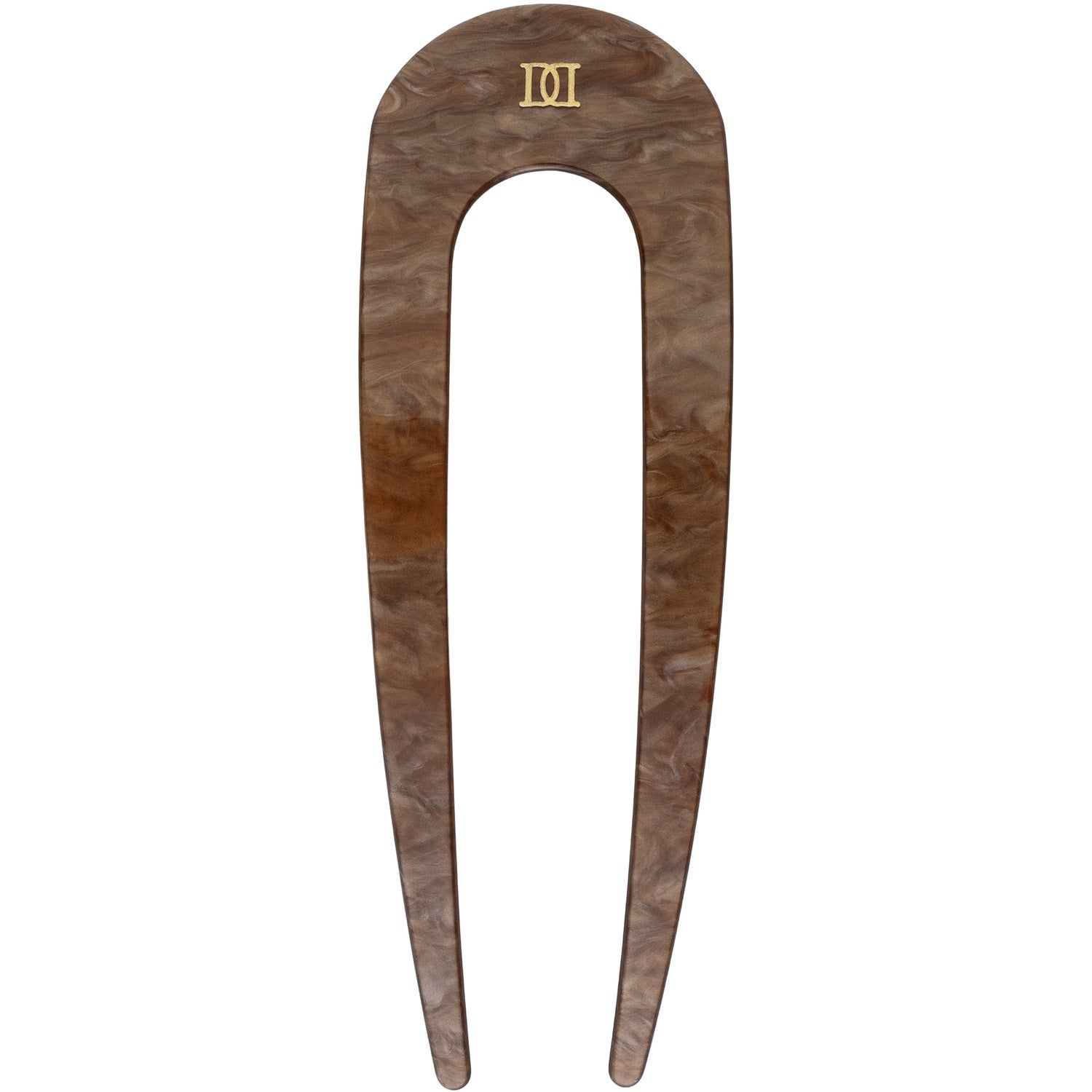 Dark French Hair Pin Chocolate Brown - 1 pcs
