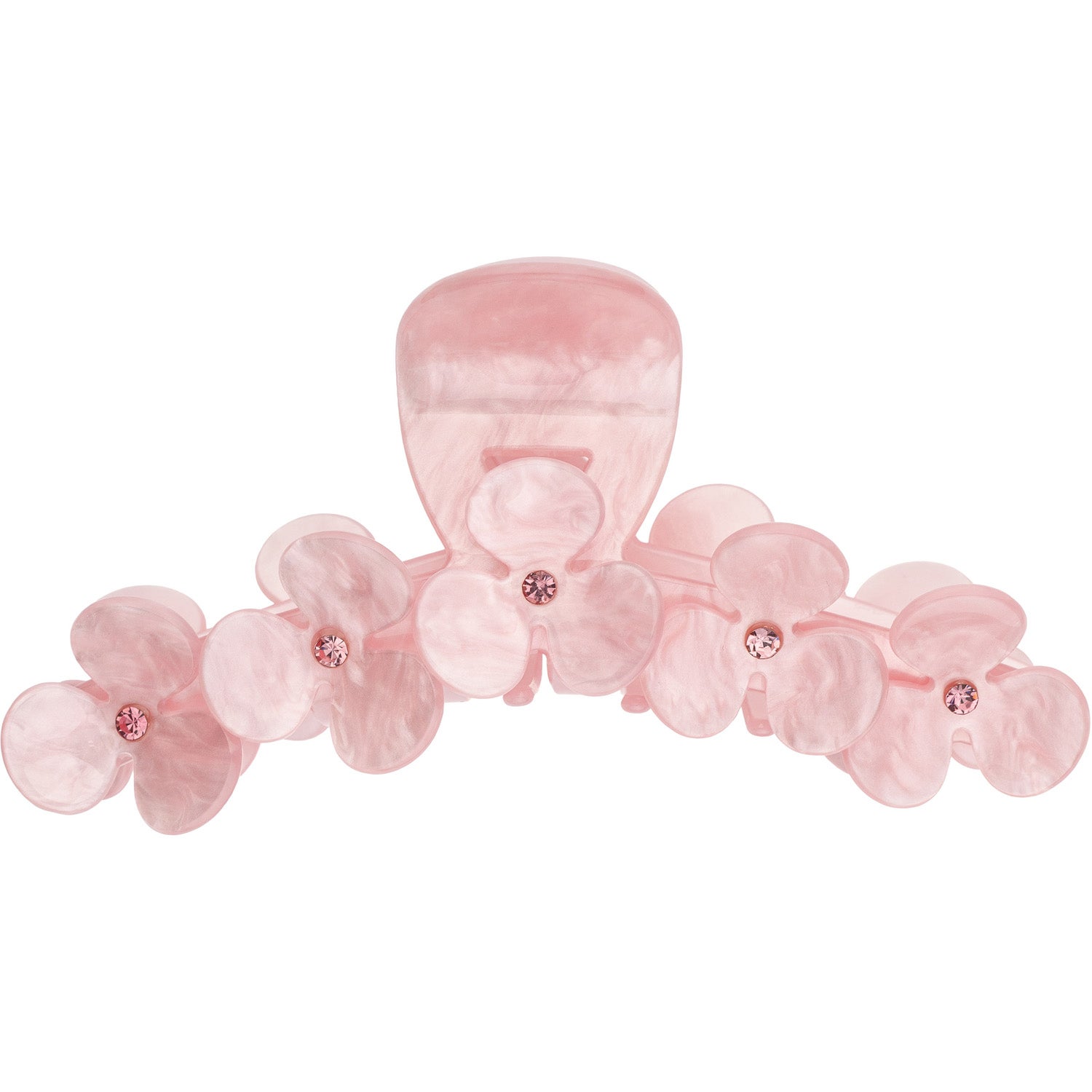 Dark Flower Hair Claw X Large Pale Rose W/Pale Rose - 1 pcs