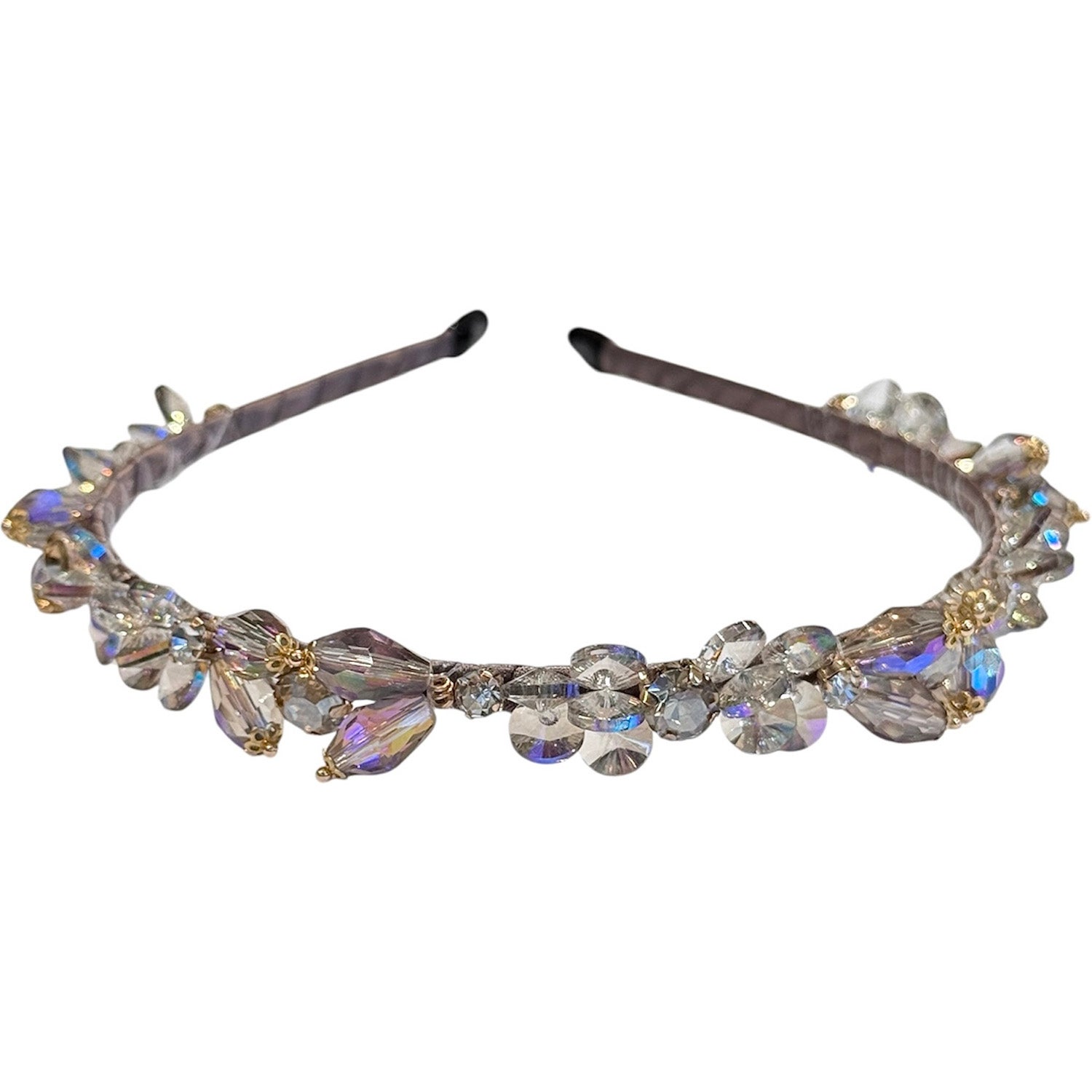 Dark Crystal Hair Band Taupe - 1 pcs