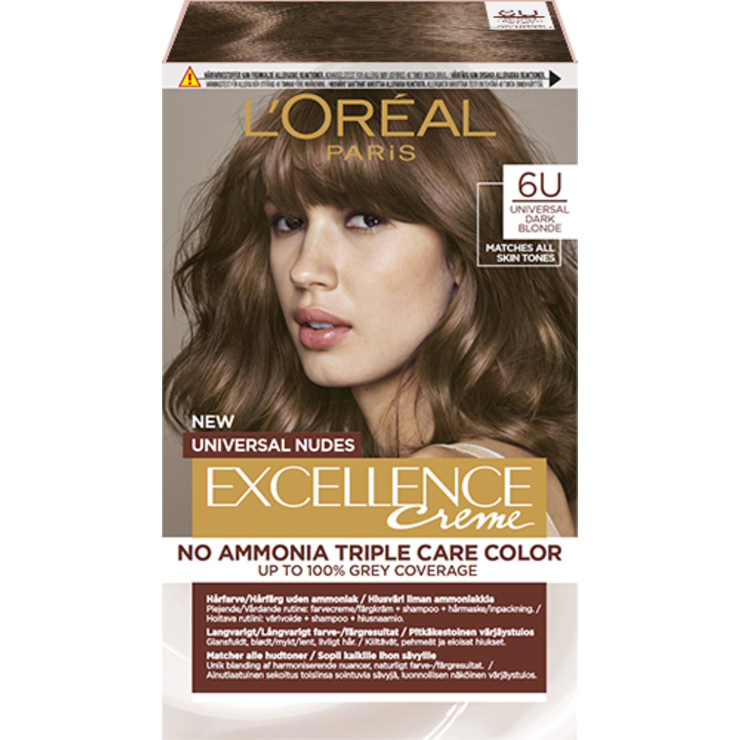 L'Oréal Paris Excellence Universal Nudes Dark Blonde 6U - 1 pcs