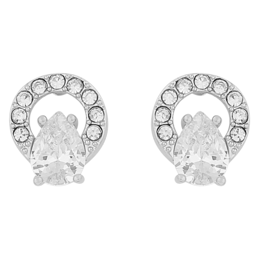 Snö Of Sweden Callie Crystal Circle Ear Silver Clear Onesize
