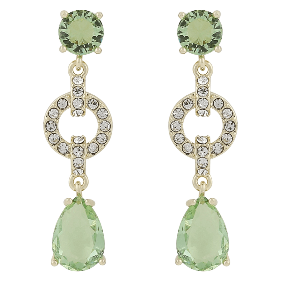 Snö Of Sweden Callie Crystal Ear Gold Light Green Onesize