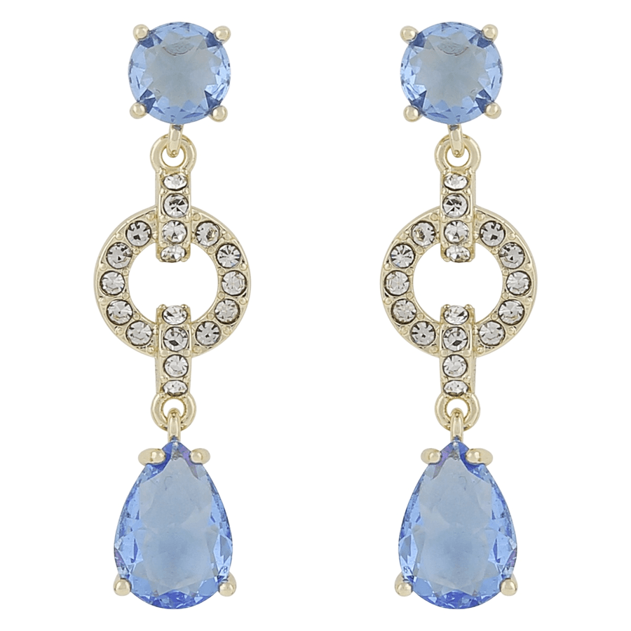 Snö Of Sweden Callie Crystal Ear Gold Light Blue Onesize