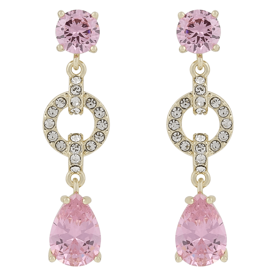 Snö Of Sweden Callie Crystal Ear Gold Light Pink Onesize