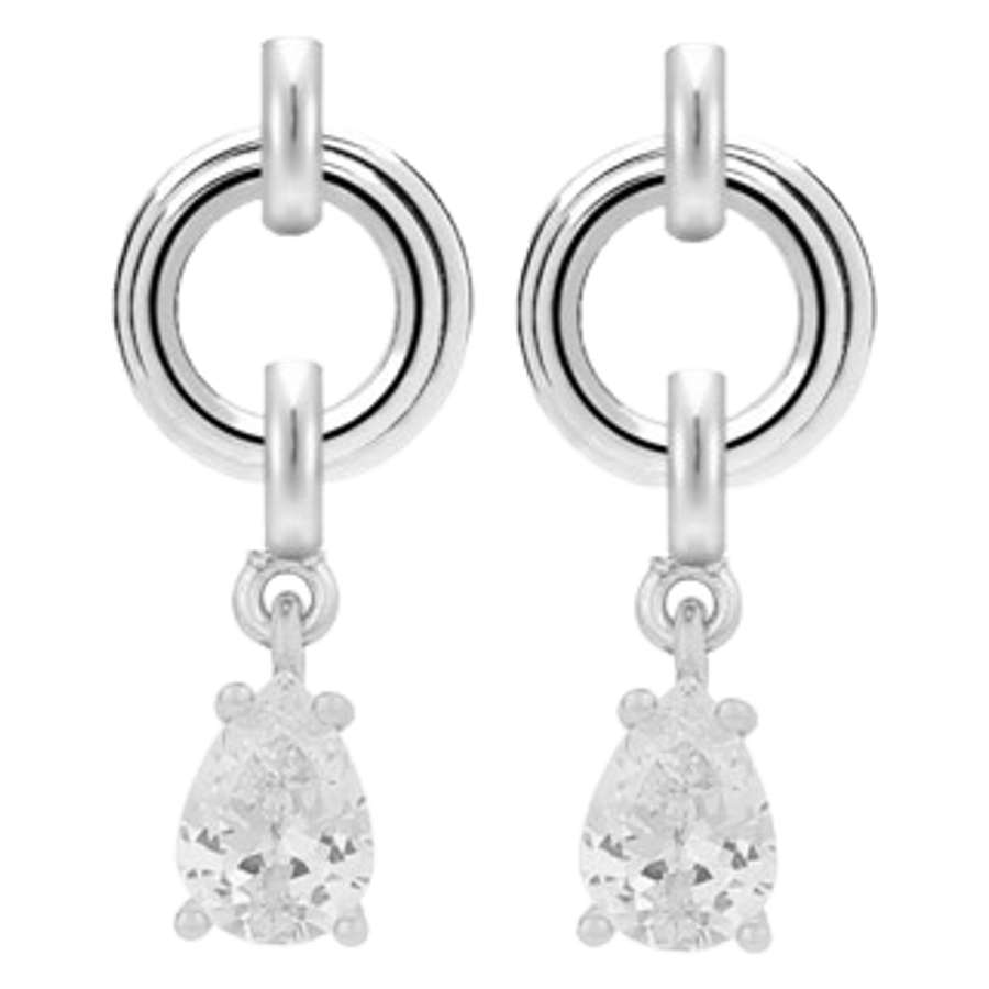 Snö Of Sweden Callie Small Plain Crystal Ear Silver Clear Onesize