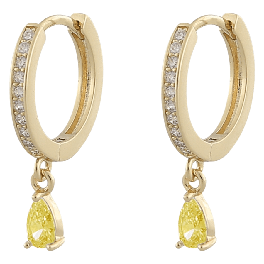 Snö Of Sweden Camille Drop Ring Ear Gold Yellow Onesize