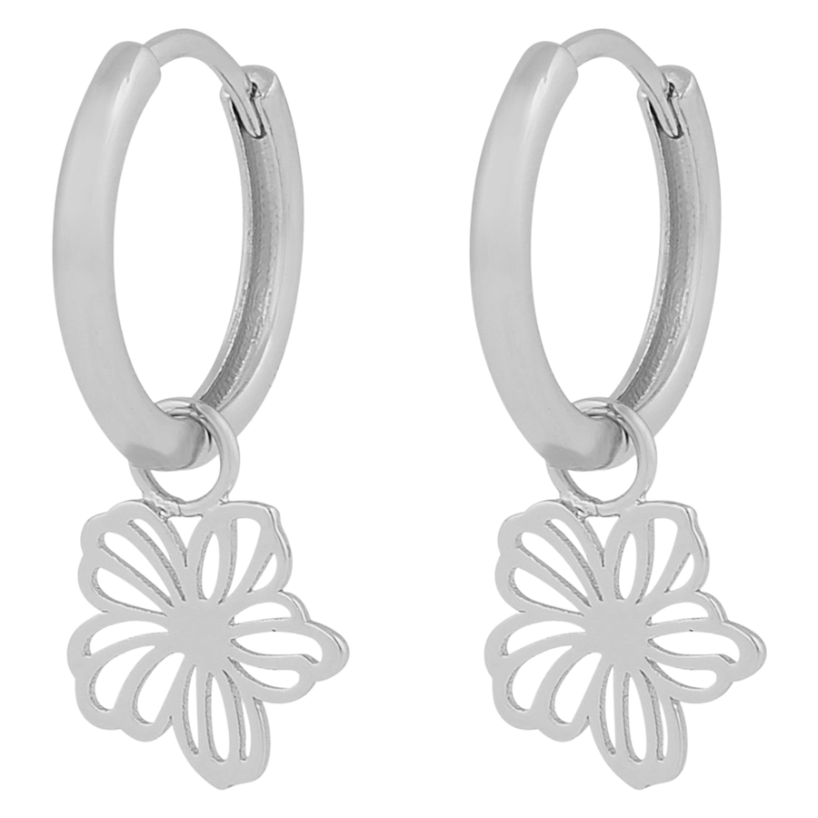 Snö Of Sweden Flora Daisy Pendant Ring Ear Plain  Silver Onesize
