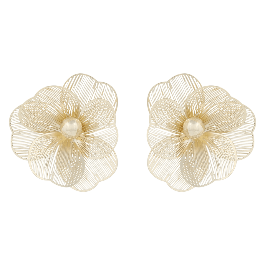 Snö Of Sweden Flora Petal Big Ear Plain Gold Onesize