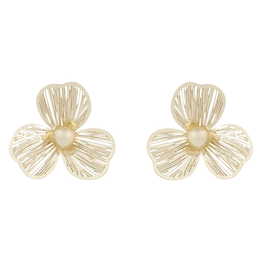 Snö Of Sweden Flora Petal Ear Plain Gold Onesize