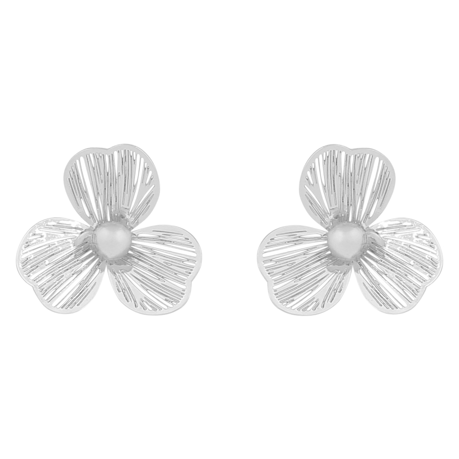 Snö Of Sweden Flora Petal Ear Plain Silver Onesize