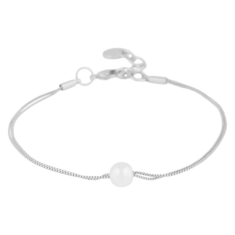 Snö Of Sweden Karan Double Chain Brace Silver & White Onesize