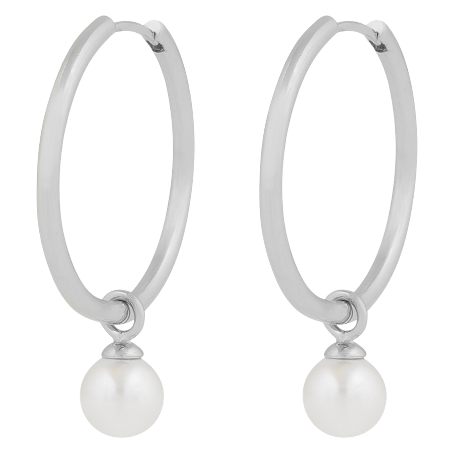 Snö Of Sweden Karan Pendant Ring Ear Silver & White Onesize