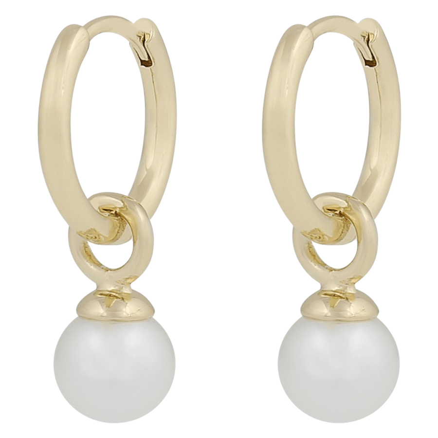 Snö Of Sweden Karan Small Pendant Ring Ear Gold & White Onesize